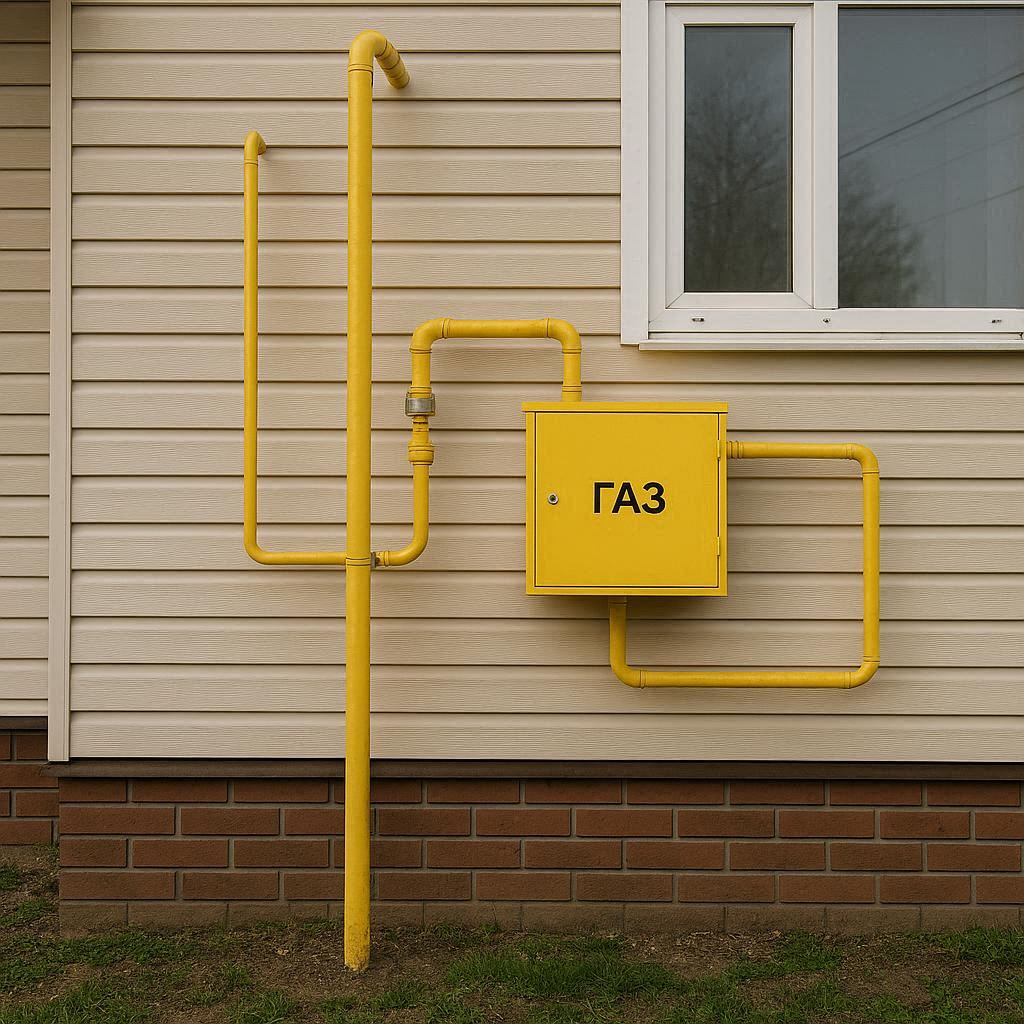 Подведение газа к дому